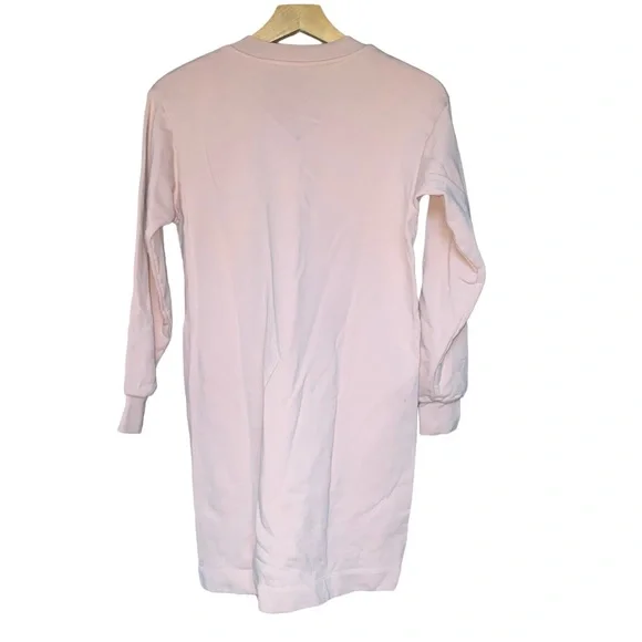 Everlane The Classic French Terry Pink Sweater Dress w/ Pockets Women's Medium - Picture 6 of 6